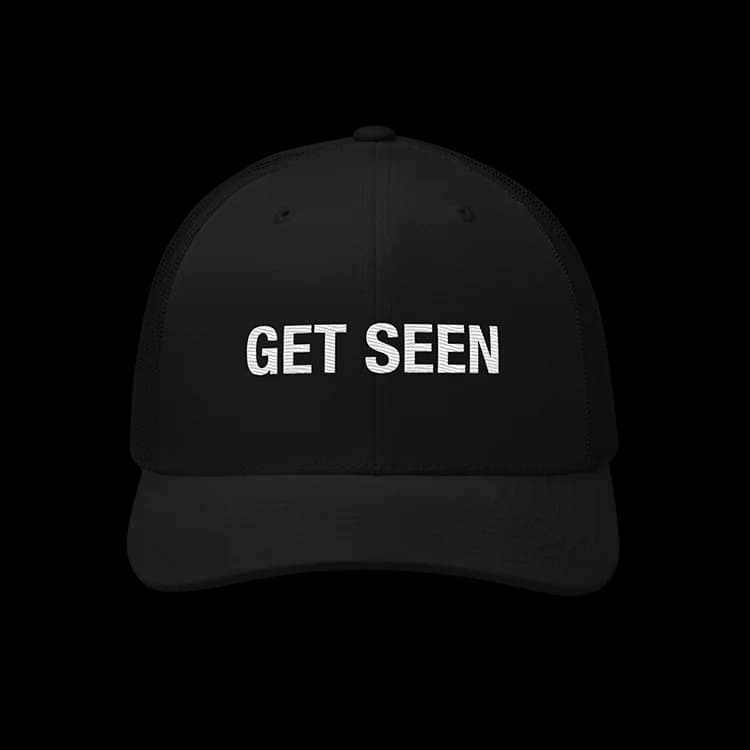 Black Reveting Get Seen hat