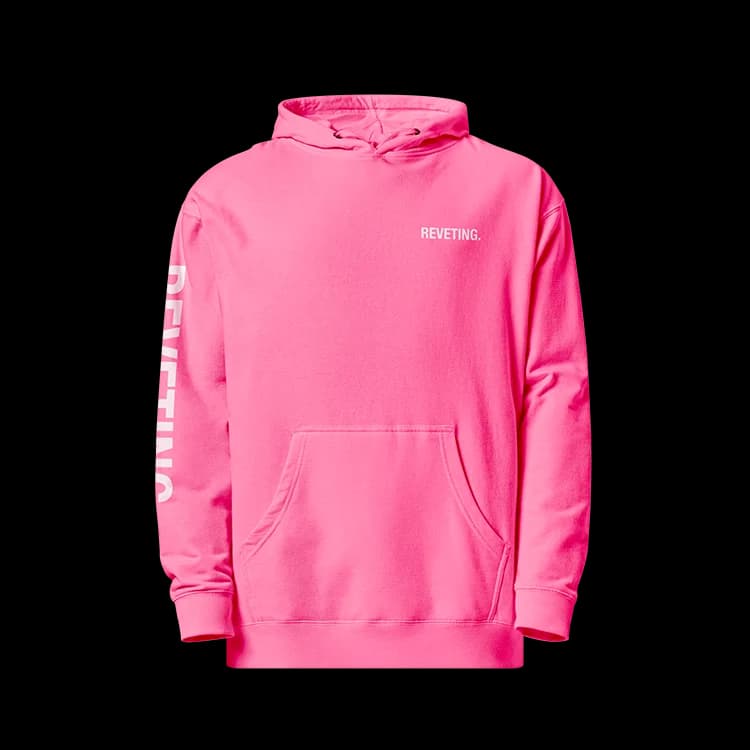 Pink Reveting hoodie